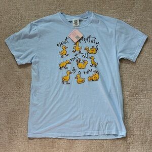 Comfort Colors Light Blue Duck Graphic Tee